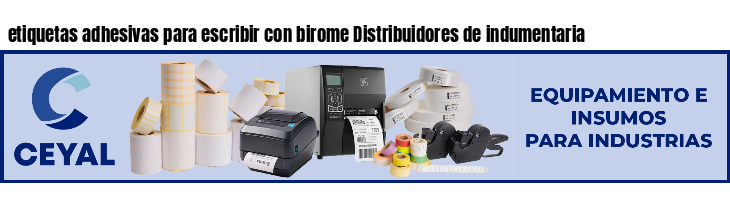 etiquetas adhesivas para escribir con birome Distribuidores de indumentaria