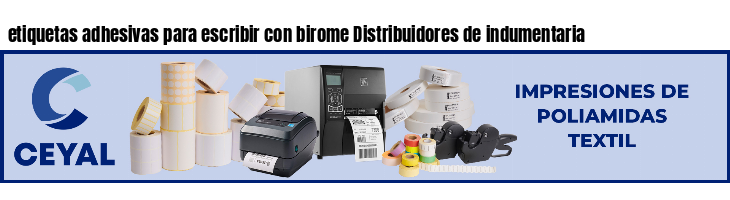 etiquetas adhesivas para escribir con birome Distribuidores de indumentaria