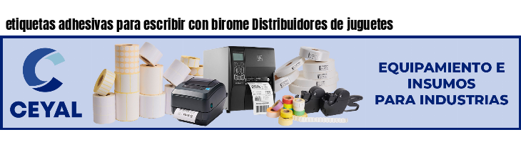 etiquetas adhesivas para escribir con birome Distribuidores de juguetes