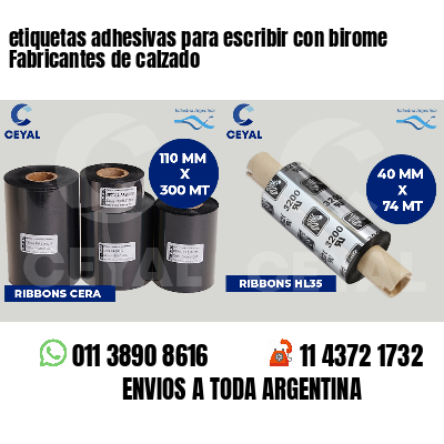 etiquetas adhesivas para escribir con birome Fabricantes de calzado