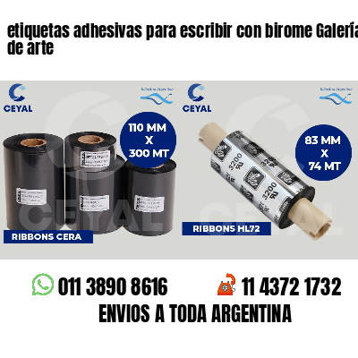 etiquetas adhesivas para escribir con birome Galerías de arte
