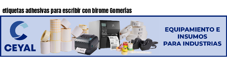 etiquetas adhesivas para escribir con birome Gomerías