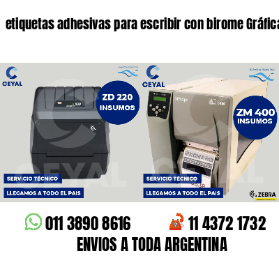 etiquetas adhesivas para escribir con birome Gráficas