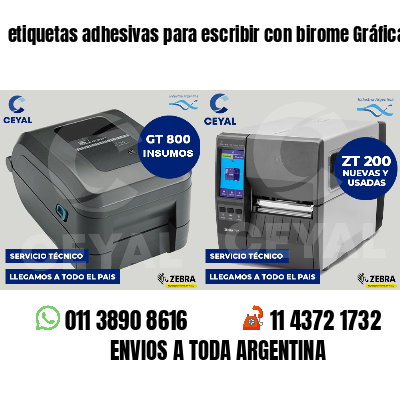 etiquetas adhesivas para escribir con birome Gráficas