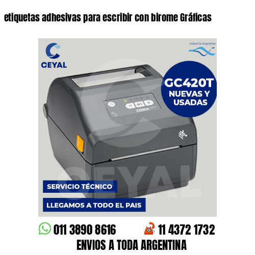 etiquetas adhesivas para escribir con birome Gráficas