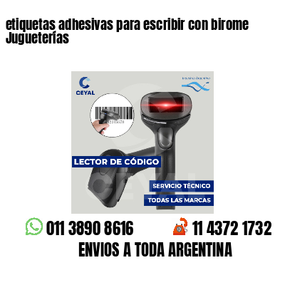 etiquetas adhesivas para escribir con birome Jugueterías