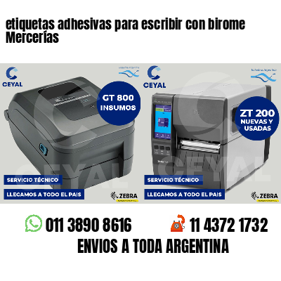 etiquetas adhesivas para escribir con birome Mercerías