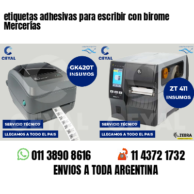 etiquetas adhesivas para escribir con birome Mercerías