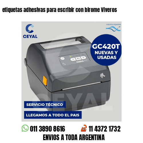 etiquetas adhesivas para escribir con birome Viveros