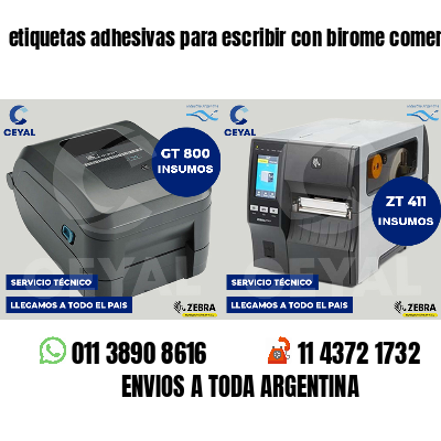 etiquetas adhesivas para escribir con birome comercios