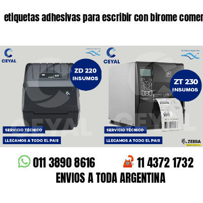 etiquetas adhesivas para escribir con birome comercios