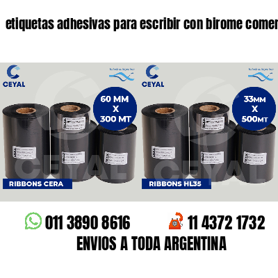 etiquetas adhesivas para escribir con birome comercios