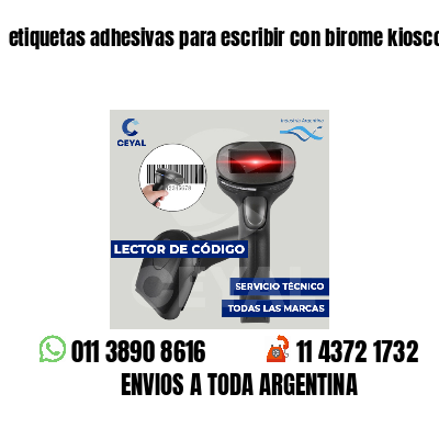 etiquetas adhesivas para escribir con birome kioscos