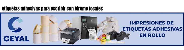 etiquetas adhesivas para escribir con birome locales