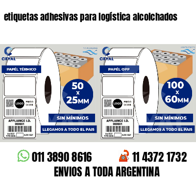 etiquetas adhesivas para logística alcolchados