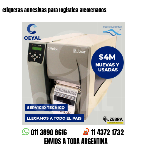 etiquetas adhesivas para logística alcolchados