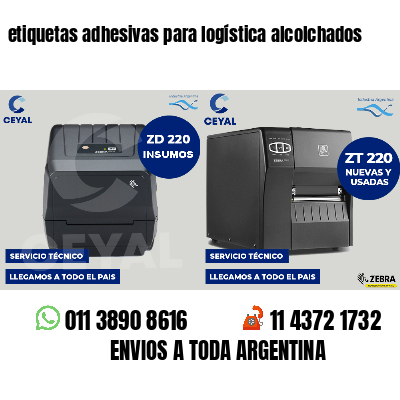 etiquetas adhesivas para logística alcolchados