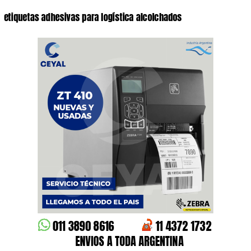 etiquetas adhesivas para logística alcolchados