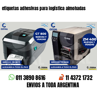 etiquetas adhesivas para logística almohadas
