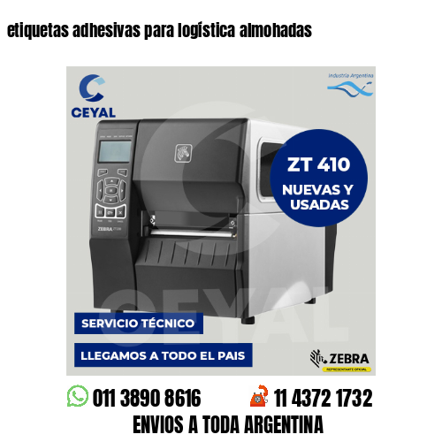 etiquetas adhesivas para logística almohadas