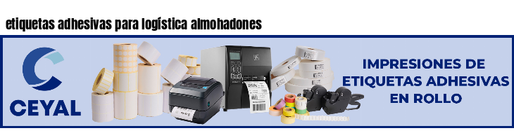 etiquetas adhesivas para logística almohadones