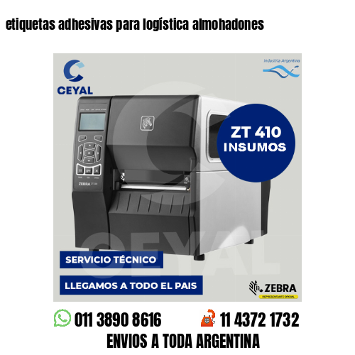 etiquetas adhesivas para logística almohadones