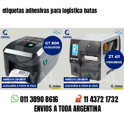 etiquetas adhesivas para logística batas