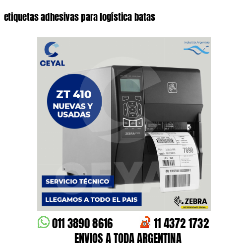 etiquetas adhesivas para logística batas