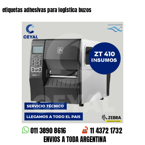 etiquetas adhesivas para logística buzos