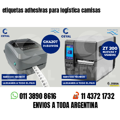 etiquetas adhesivas para logística camisas