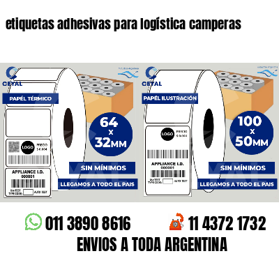 etiquetas adhesivas para logística camperas