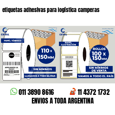 etiquetas adhesivas para logística camperas