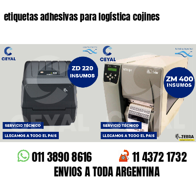 etiquetas adhesivas para logística cojines