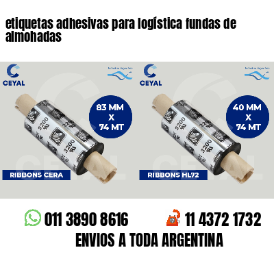 etiquetas adhesivas para logística fundas de almohadas