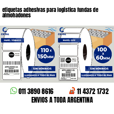 etiquetas adhesivas para logística fundas de almohadones