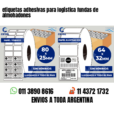 etiquetas adhesivas para logística fundas de almohadones