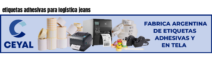 etiquetas adhesivas para logística jeans
