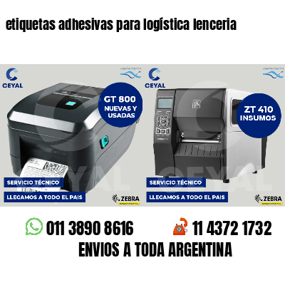 etiquetas adhesivas para logística lenceria