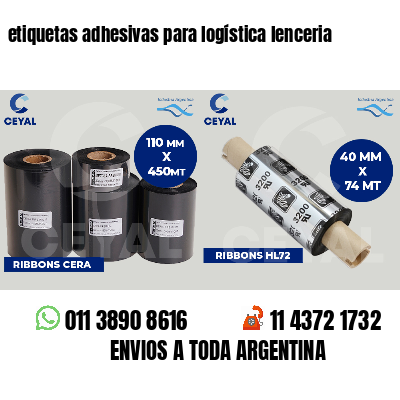 etiquetas adhesivas para logística lenceria