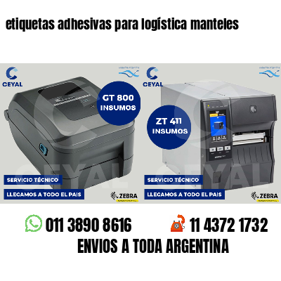etiquetas adhesivas para logística manteles