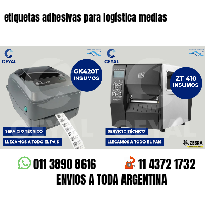 etiquetas adhesivas para logística medias