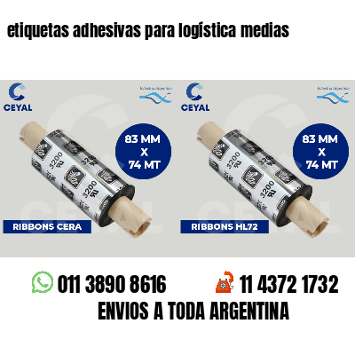 etiquetas adhesivas para logística medias