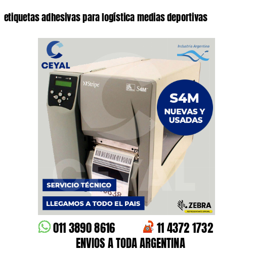 etiquetas adhesivas para logística medias deportivas