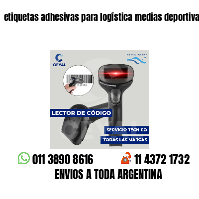 etiquetas adhesivas para logística medias deportivas