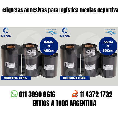 etiquetas adhesivas para logística medias deportivas