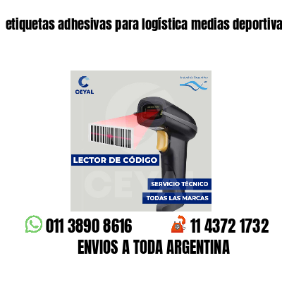 etiquetas adhesivas para logística medias deportivas
