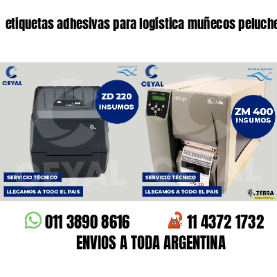 etiquetas adhesivas para logística muñecos peluche