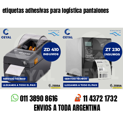 etiquetas adhesivas para logística pantalones