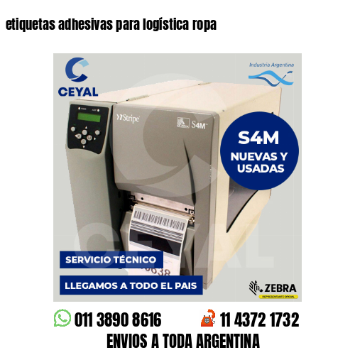 etiquetas adhesivas para logística ropa