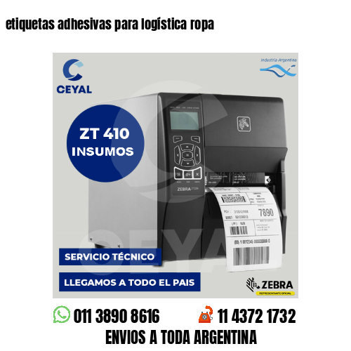 etiquetas adhesivas para logística ropa